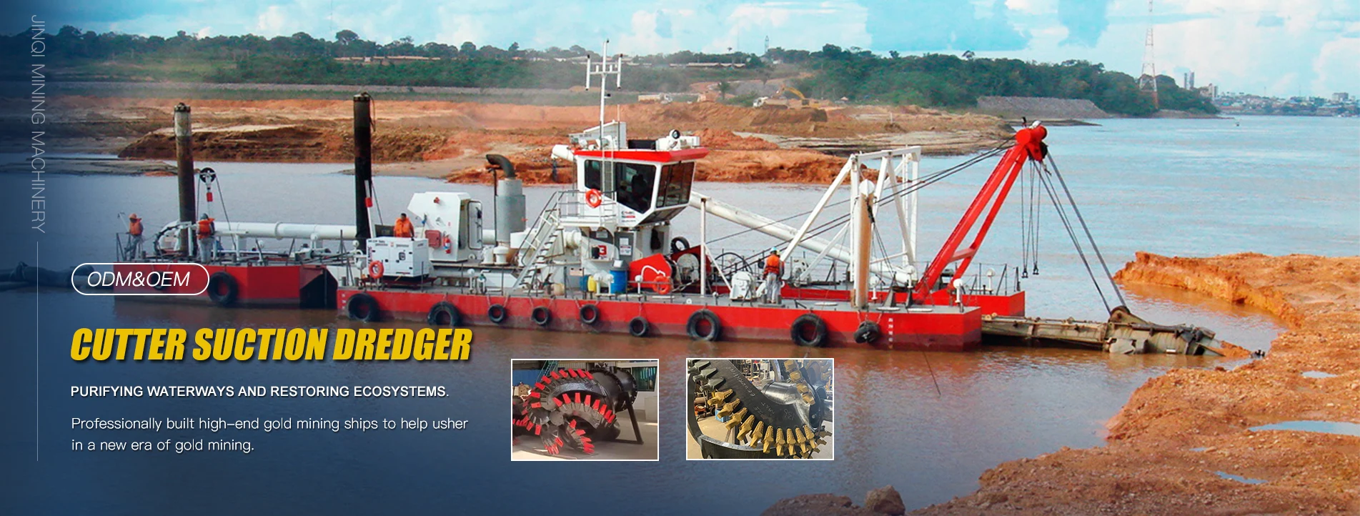 Kina Cutter Suction Dredger Leverandør