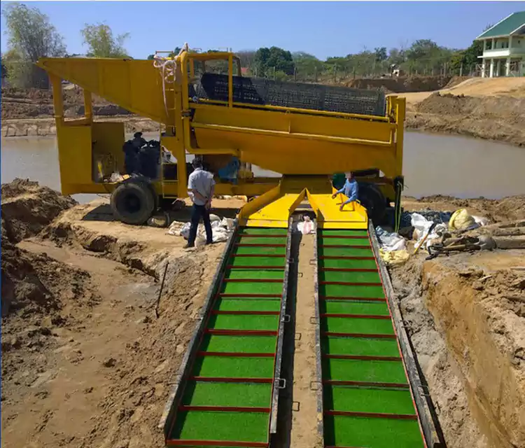 Bærbar mobil guldpanoreringsvogn